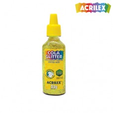 Cola Glitter 23g c/12 Un Amarelo Limão 29000102 Acrilex